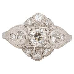 Louis Vuitton Monogram Fusion Platinum and Diamond Engagement Ring