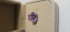 8.2 Ct Natural Brazil Amethyst Hexagon Fantasy Cut Natural 13X13