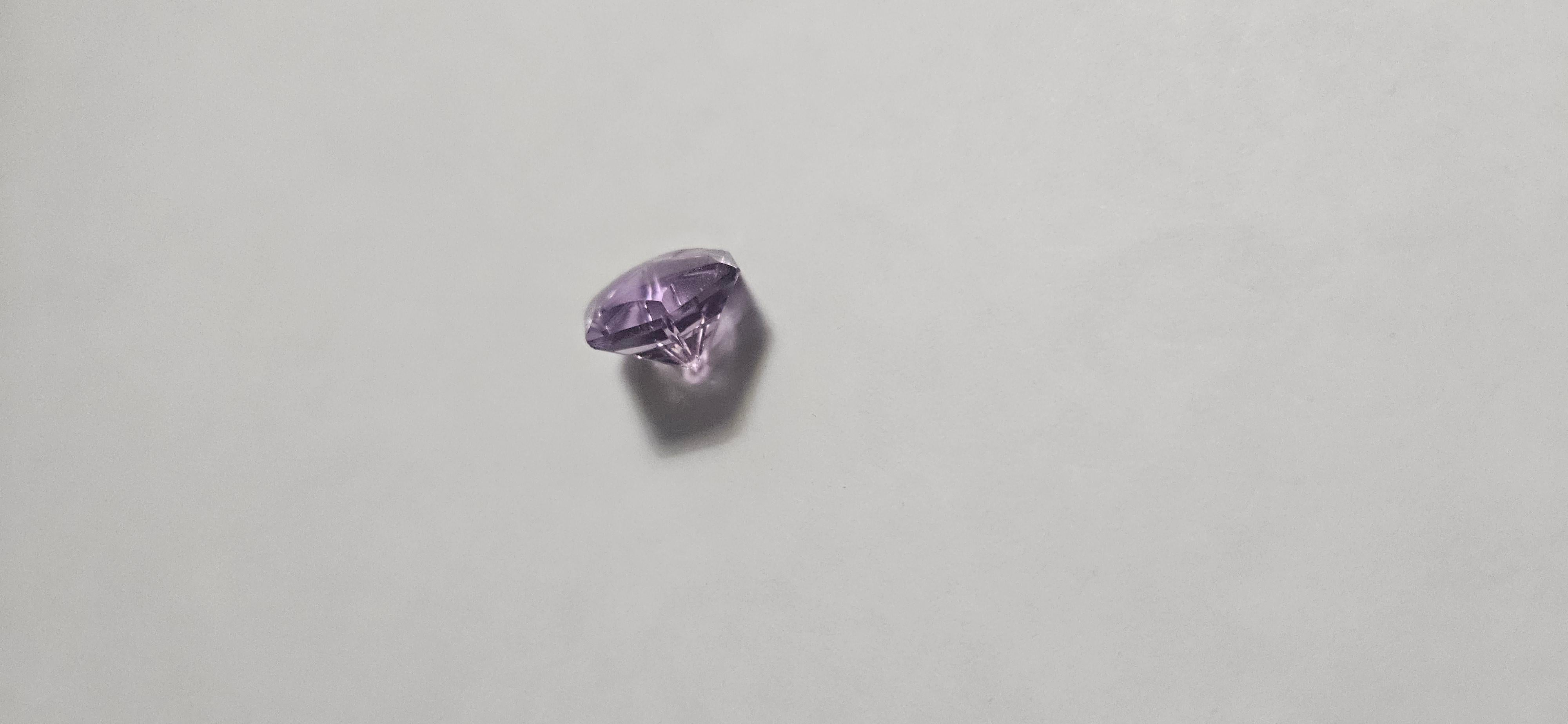 Femenino o masculino 8.2 Ct Natural Brazil Amethyst Hexagon Fantasy Cut Natural 13X13 en venta