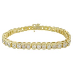 8 Ct. Pulsera de tenis talla brillante redonda