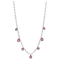 .82 Ct. T.W. Diamond Charm Necklace in 18k White Gold