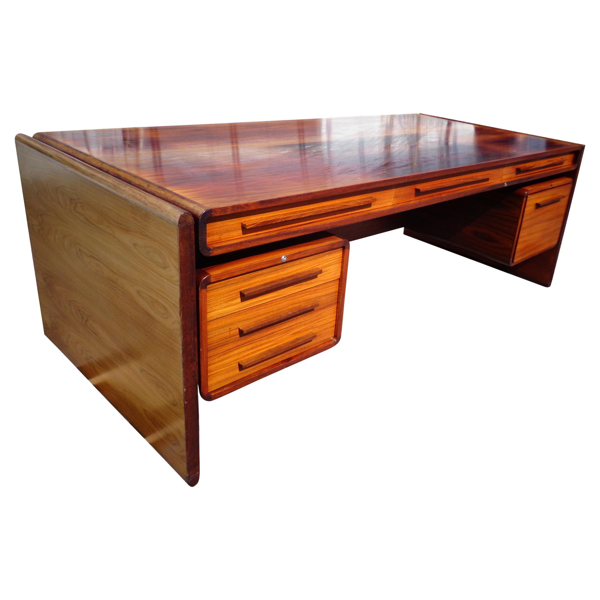 Dyrlund Rosewood Desk from Svend Dyrlund For Sale