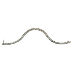 8.20 Carat Diamond VS1 Tennis Bracelet White Gold J Dauphin