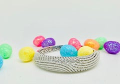 8.20Carat Cubic Zirconia Sterling Silver Fancy Art Deco Filigree Bracelet Bangle