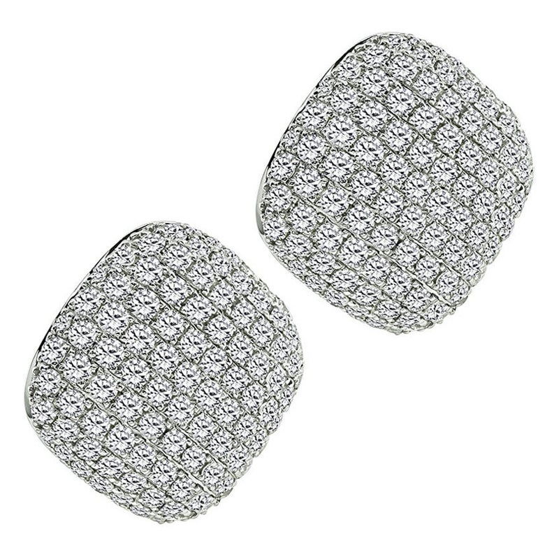 Pendientes de oro con diamantes de 8.20 ct en venta