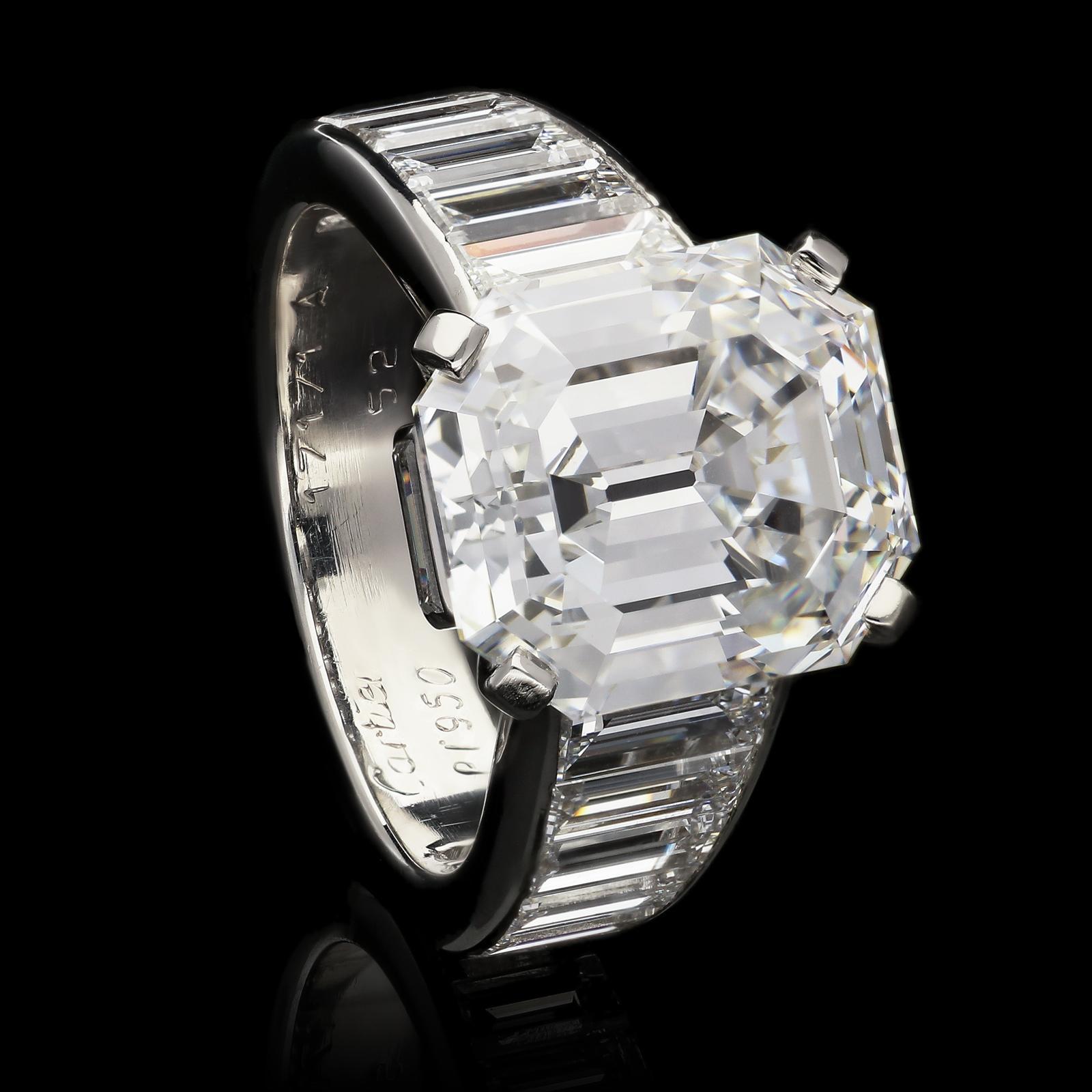 cartier emerald cut ring