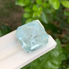 82.10 carats Blue Aquamarine Stone Cushion Cut Natural Pakistani Gemstone