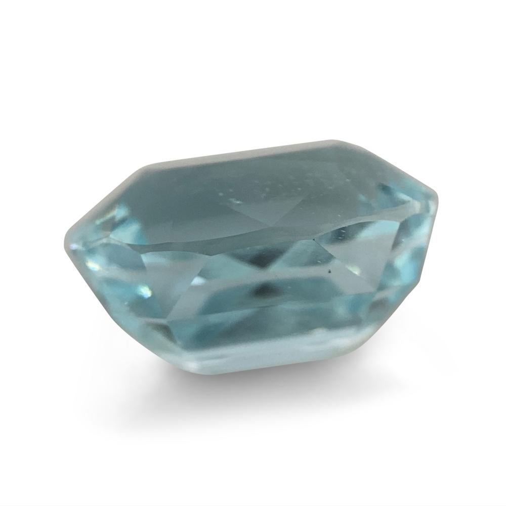 Acquamarina ovale 8,23ct in vendita 11