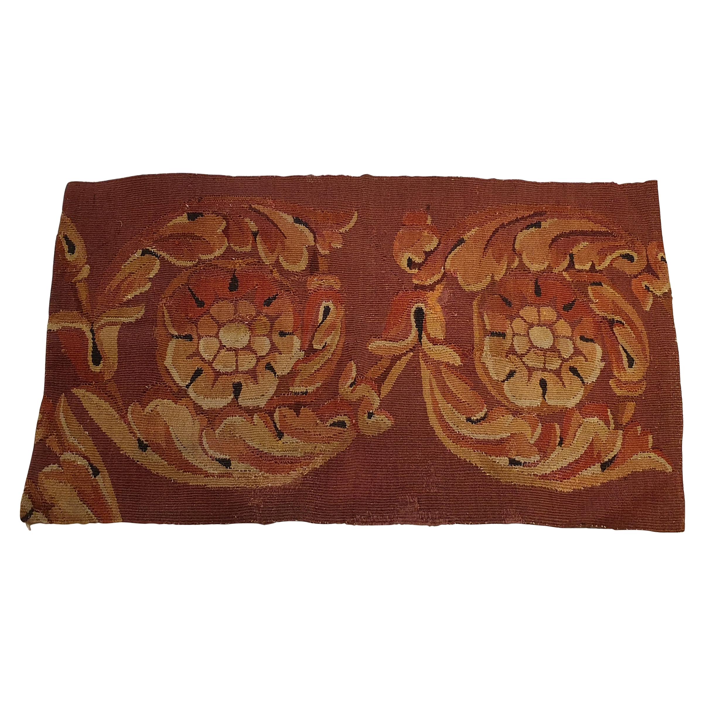 824 - 19th Century Aubusson Carpet Piece For Sale
