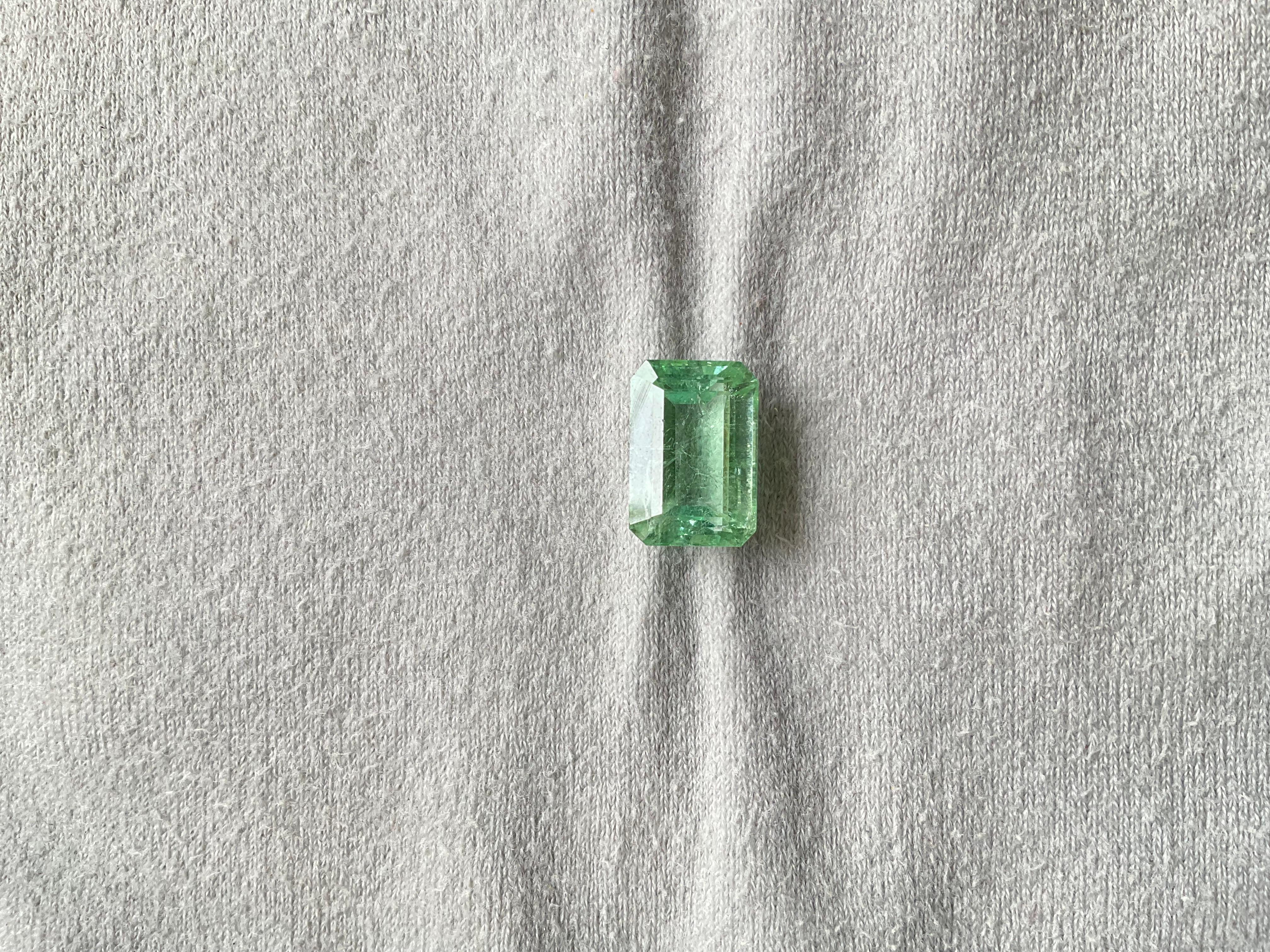 Pierre naturelle de 8.24 carats, tourmaline verte octogonale taillée à facettes de qualité supérieure

Pierre précieuse - Tourmaline
Poids - 8,24 carats
Forme - Octogone
Taille -  14x9.6x7 MM
Pièces - 1