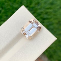 8.25 Carat Natural Loose Golden Topaz Emerald Shape Gemstone
