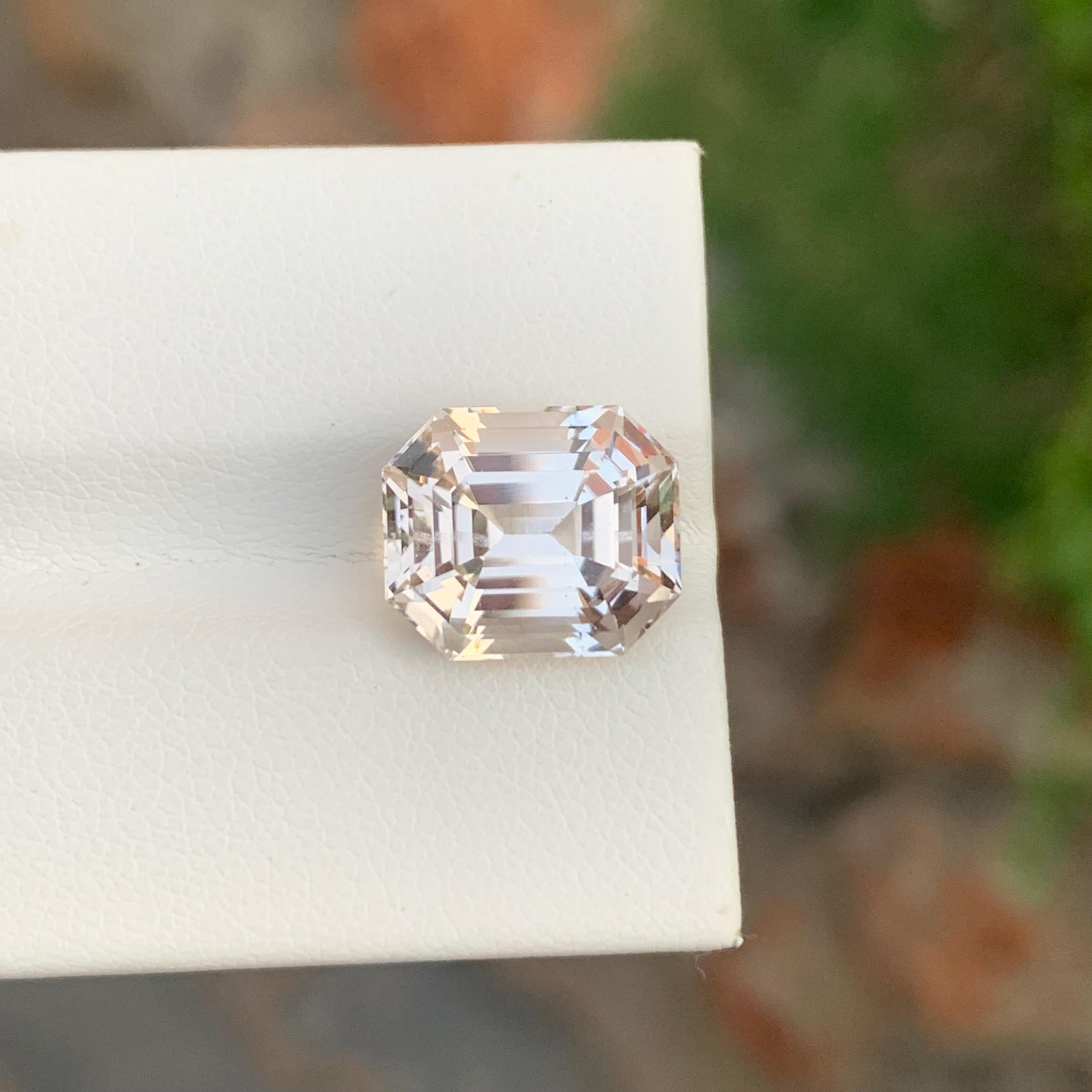 8,25 Karat natürlicher loser Topas in achteckiger Form aus Skardu, Pakistan (Arts and Crafts) im Angebot