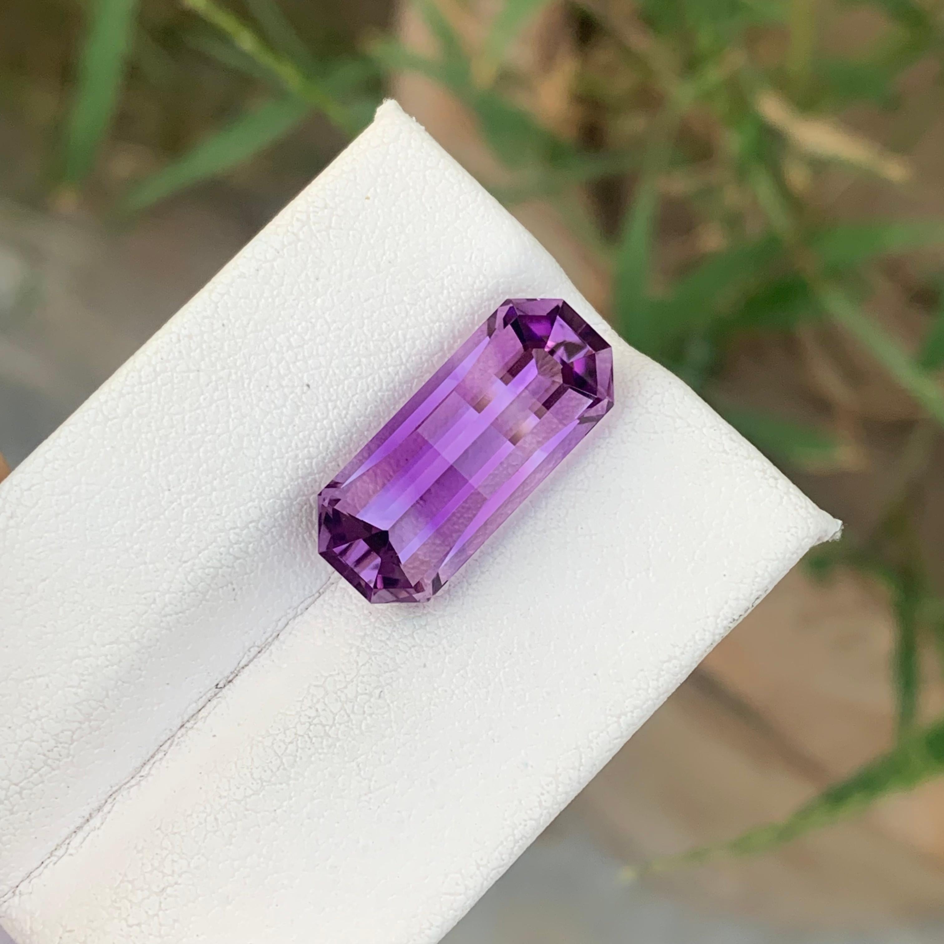 8.25cts Natürlicher loser Amethyst Edelstein Pixel Pixelated Cut aus Brasilien Mine im Angebot 8