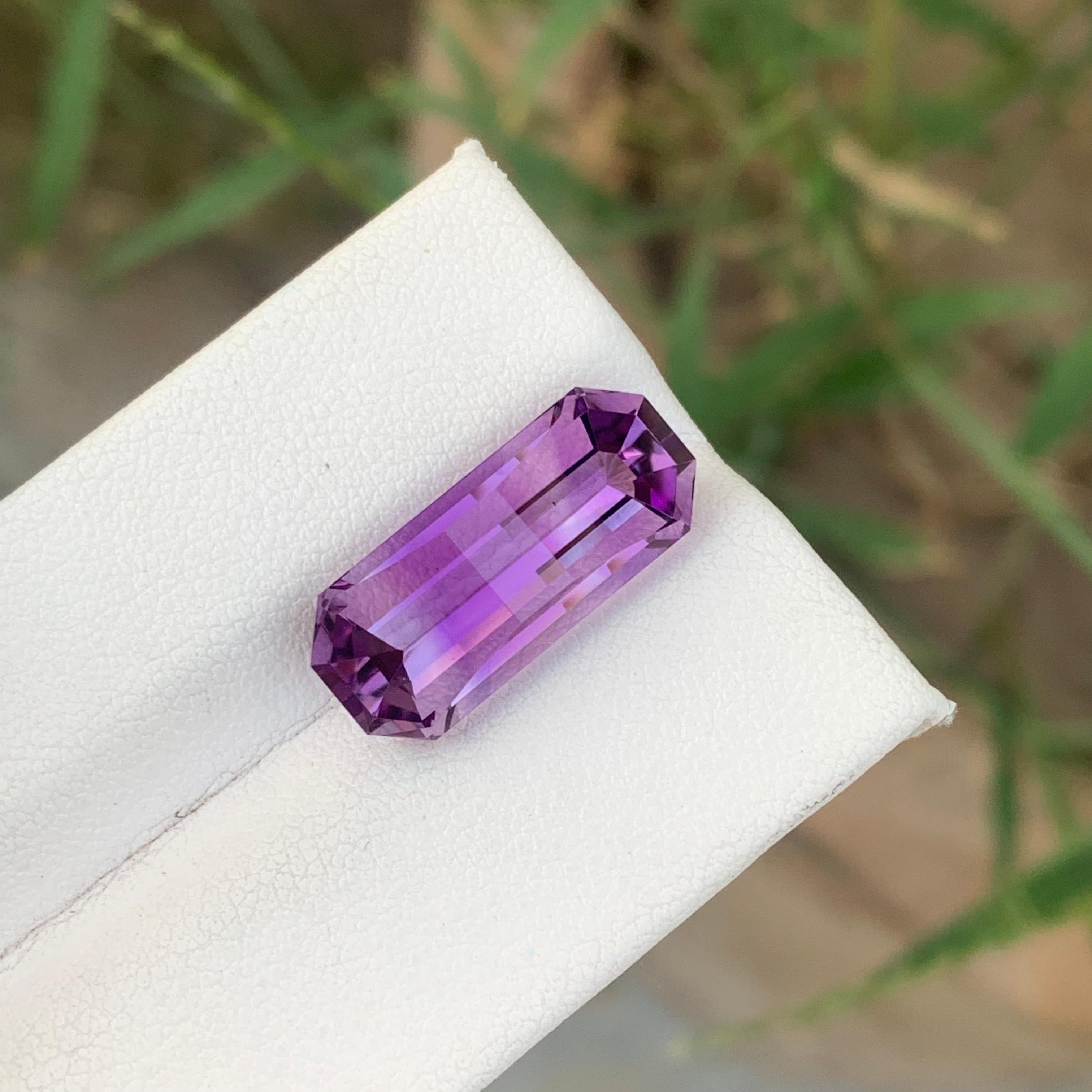8.25cts Natürlicher loser Amethyst Edelstein Pixel Pixelated Cut aus Brasilien Mine im Angebot 11