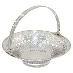 Sterling Silver Tiffany & Co. Antique Art Deco Openwork Basket