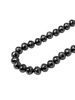 8,25" Schwarzer Diamant (63,68ct) Armband aus 14K Weißgold