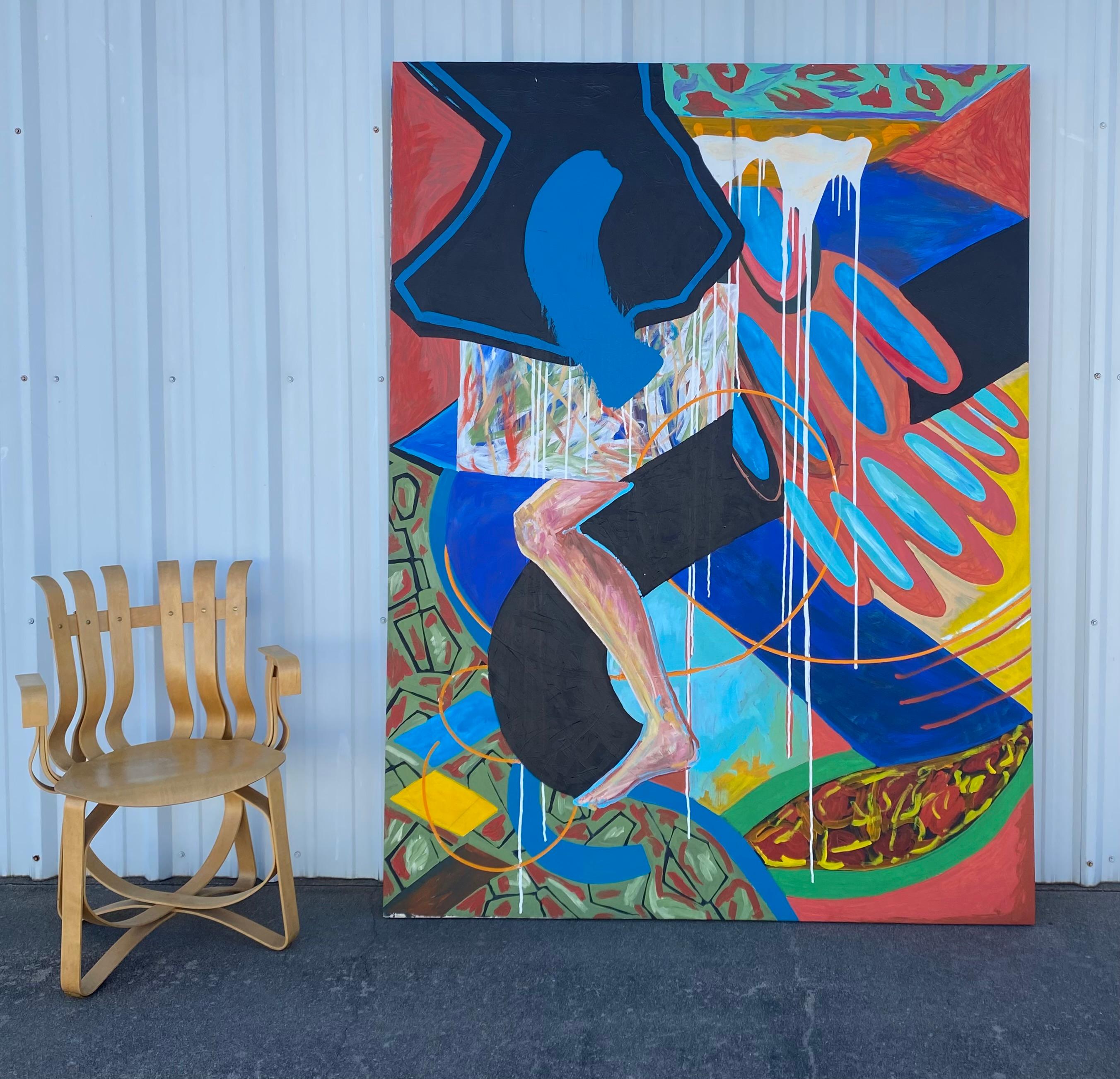 Quadro espressionista luminoso da 82,5