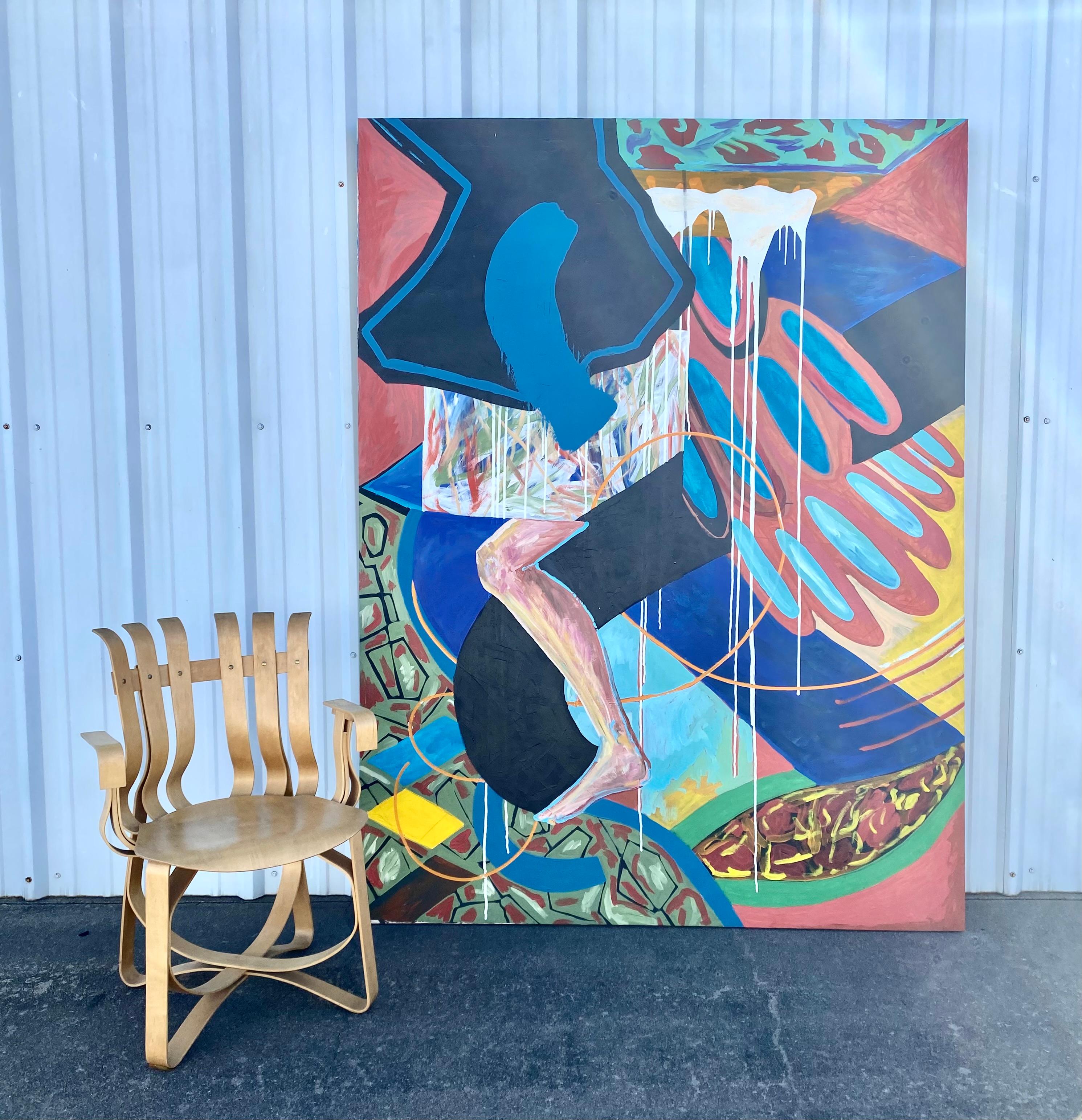 Quadro espressionista luminoso da 82,5