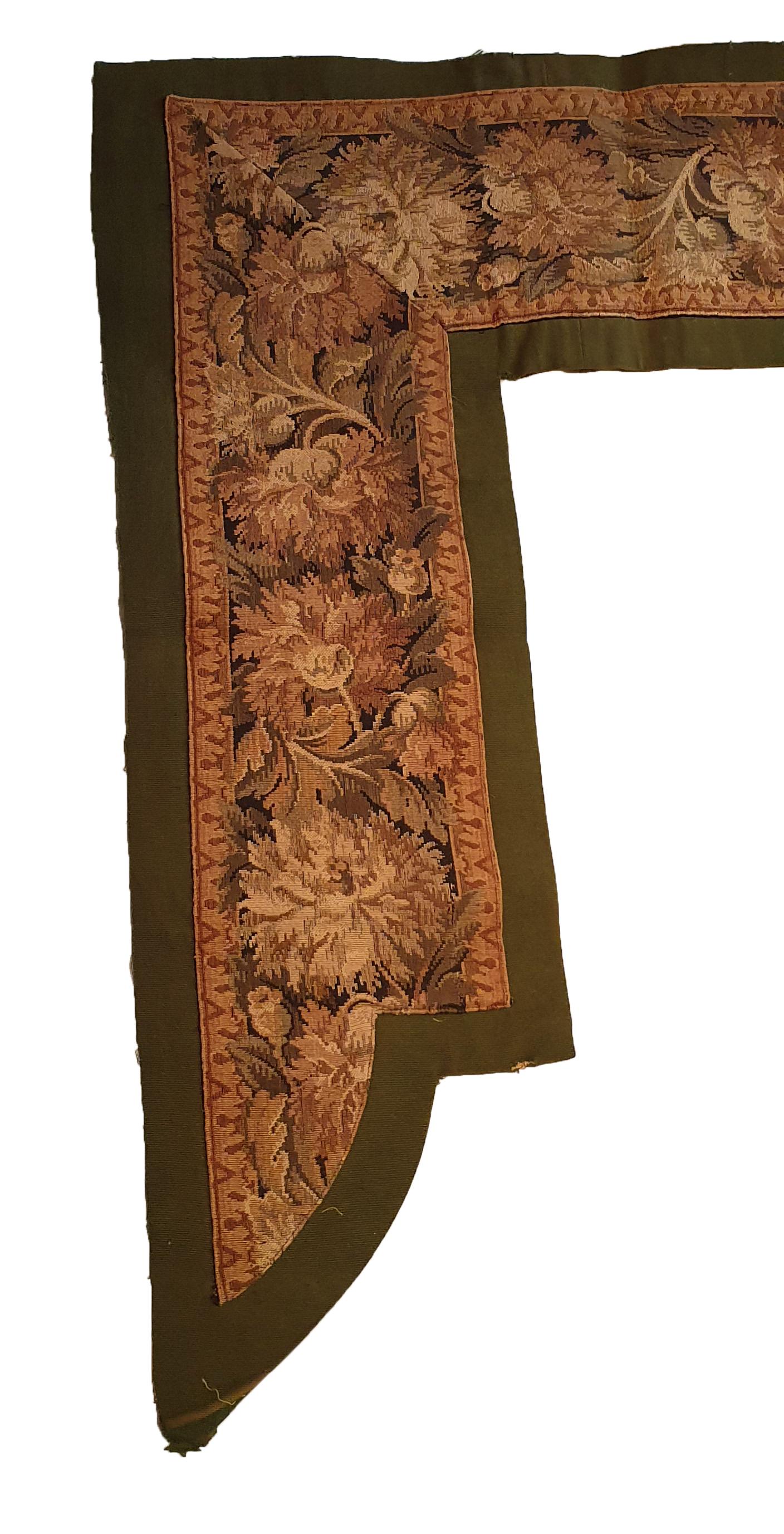 826 - 19th century tapestry door.