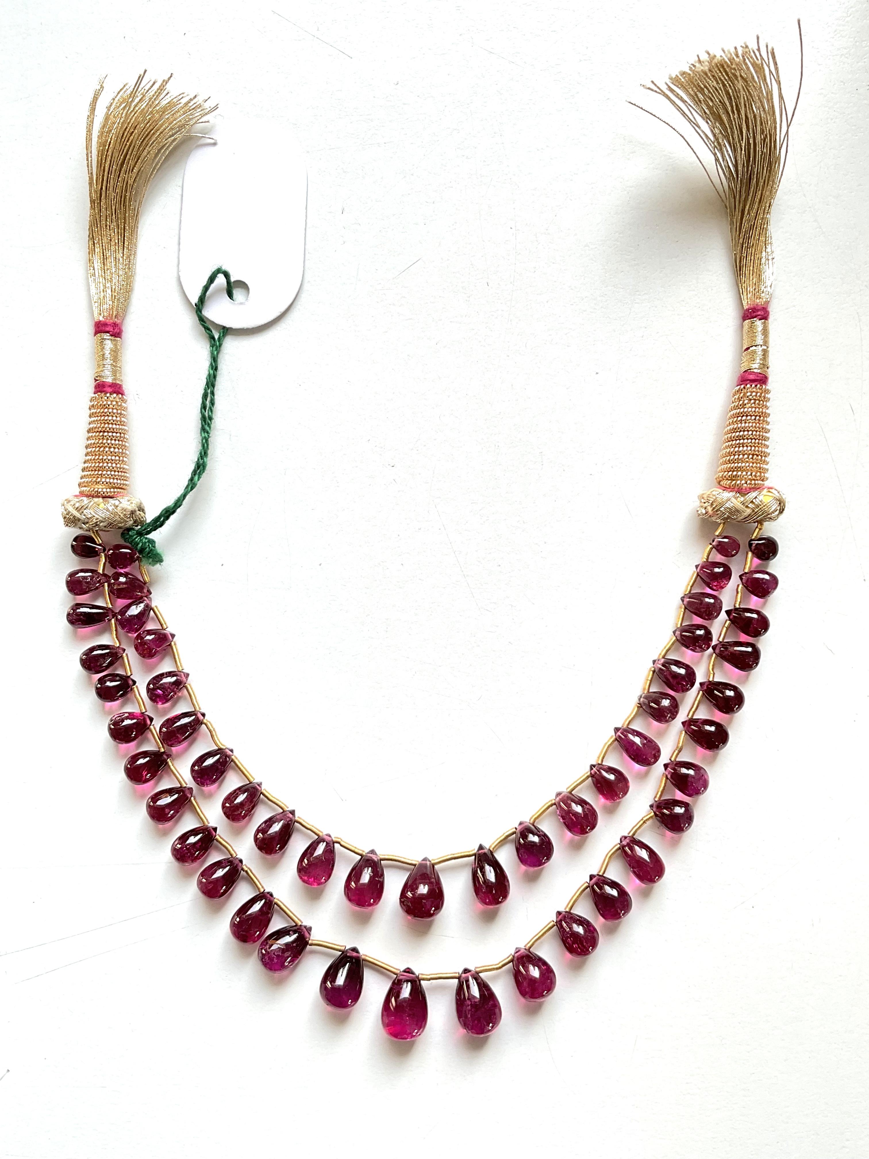 82,60 Karat Rubellit Turmalin plain Tropfen Layout für Schmuck natürlichen Edelstein (Tropfenschliff) im Angebot
