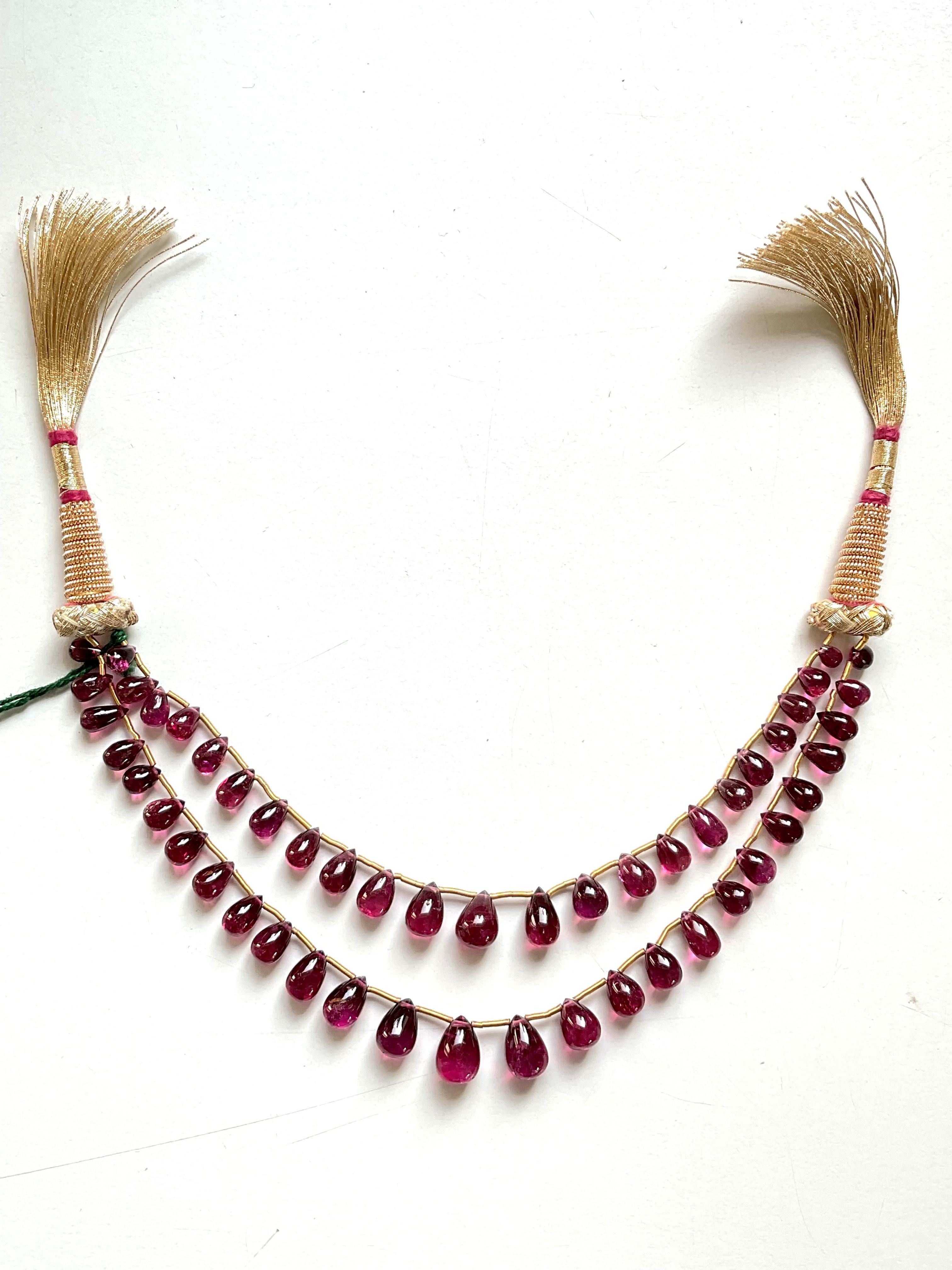 82,60 Karat Rubellit Turmalin plain Tropfen Layout für Schmuck natürlichen Edelstein im Zustand „Neu“ im Angebot in Jaipur, RJ