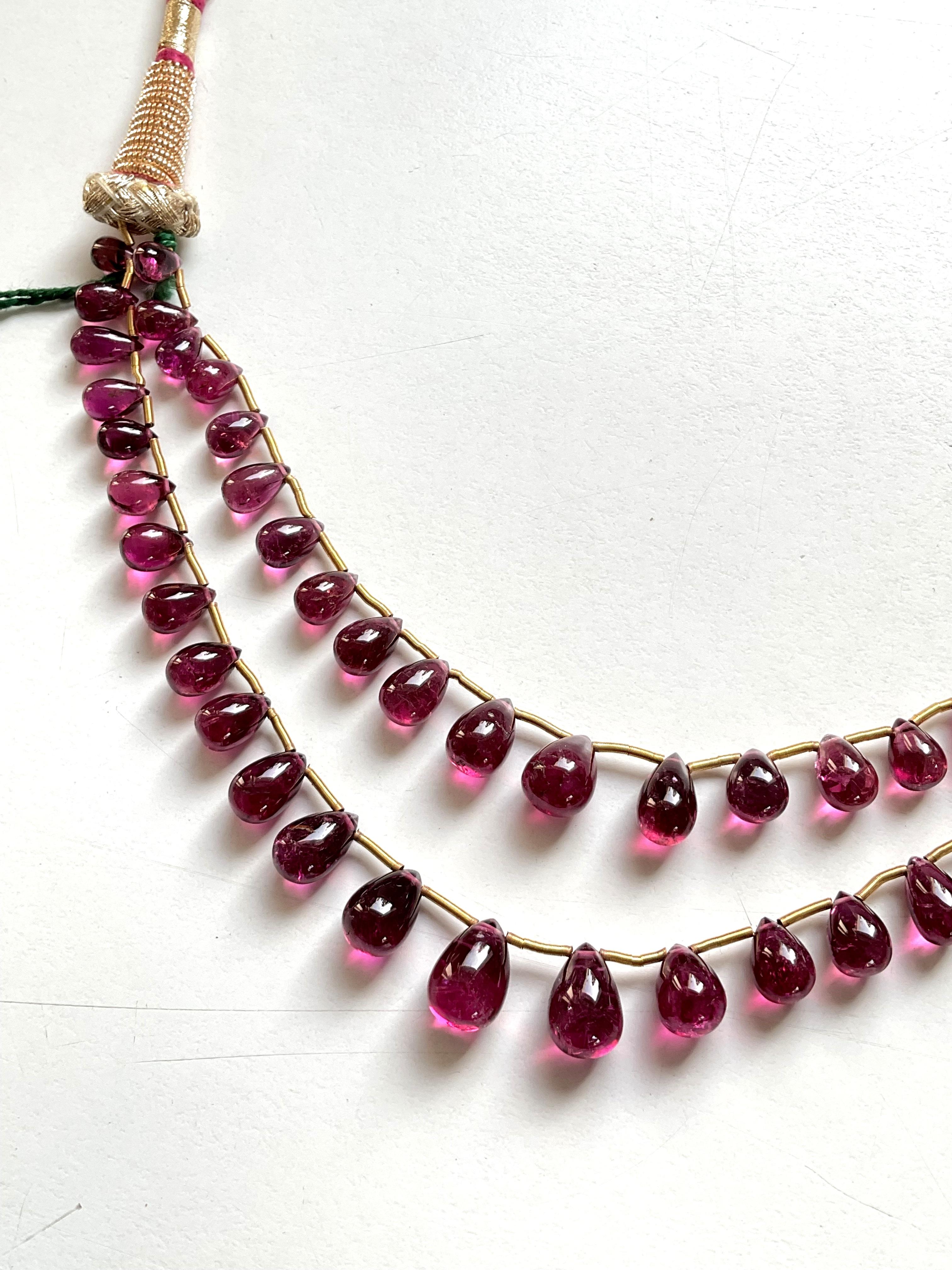 82,60 Karat Rubellit Turmalin plain Tropfen Layout für Schmuck natürlichen Edelstein im Angebot 1