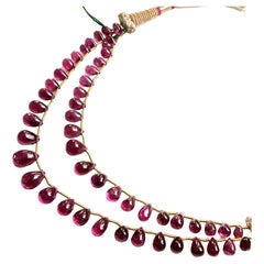 82.60 carat rubellite tourmaline plain drops layout for jewelry natural gemstone