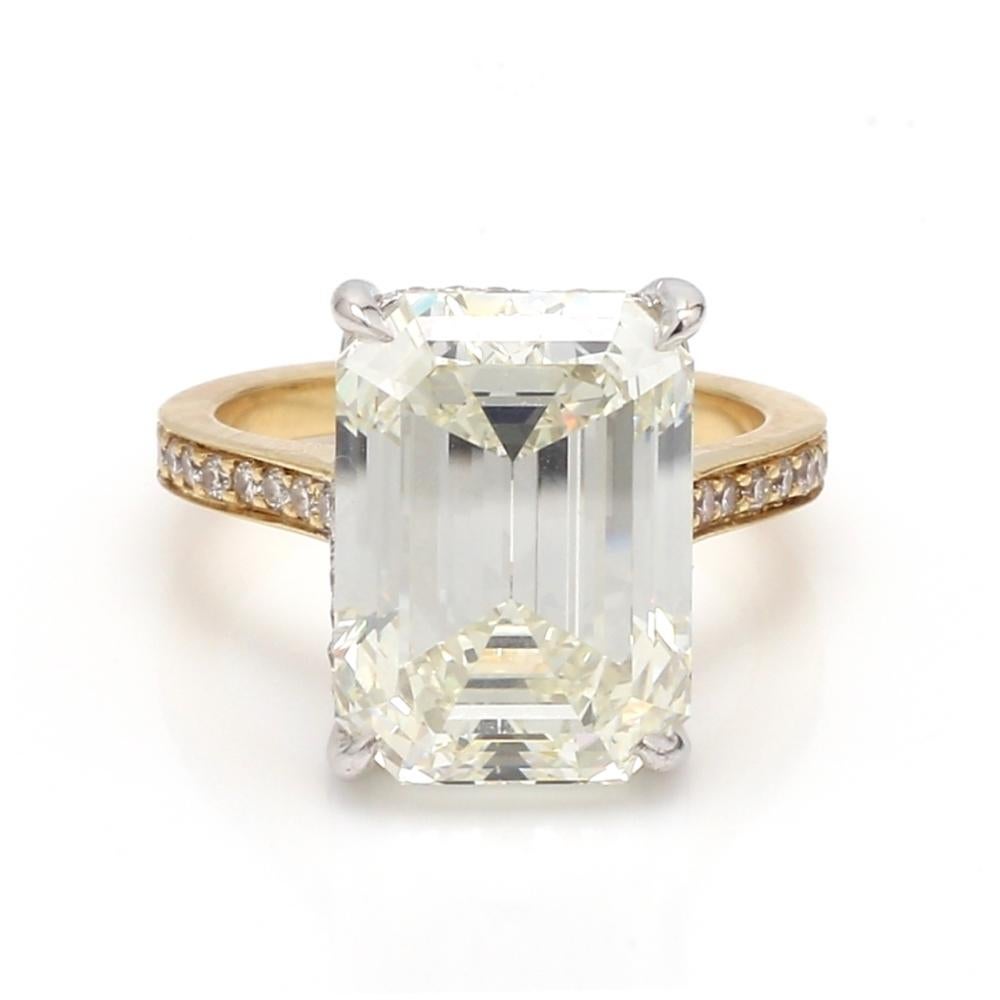 8.26ct Internally Flawless Emerald Cut, L color GIA certified 1