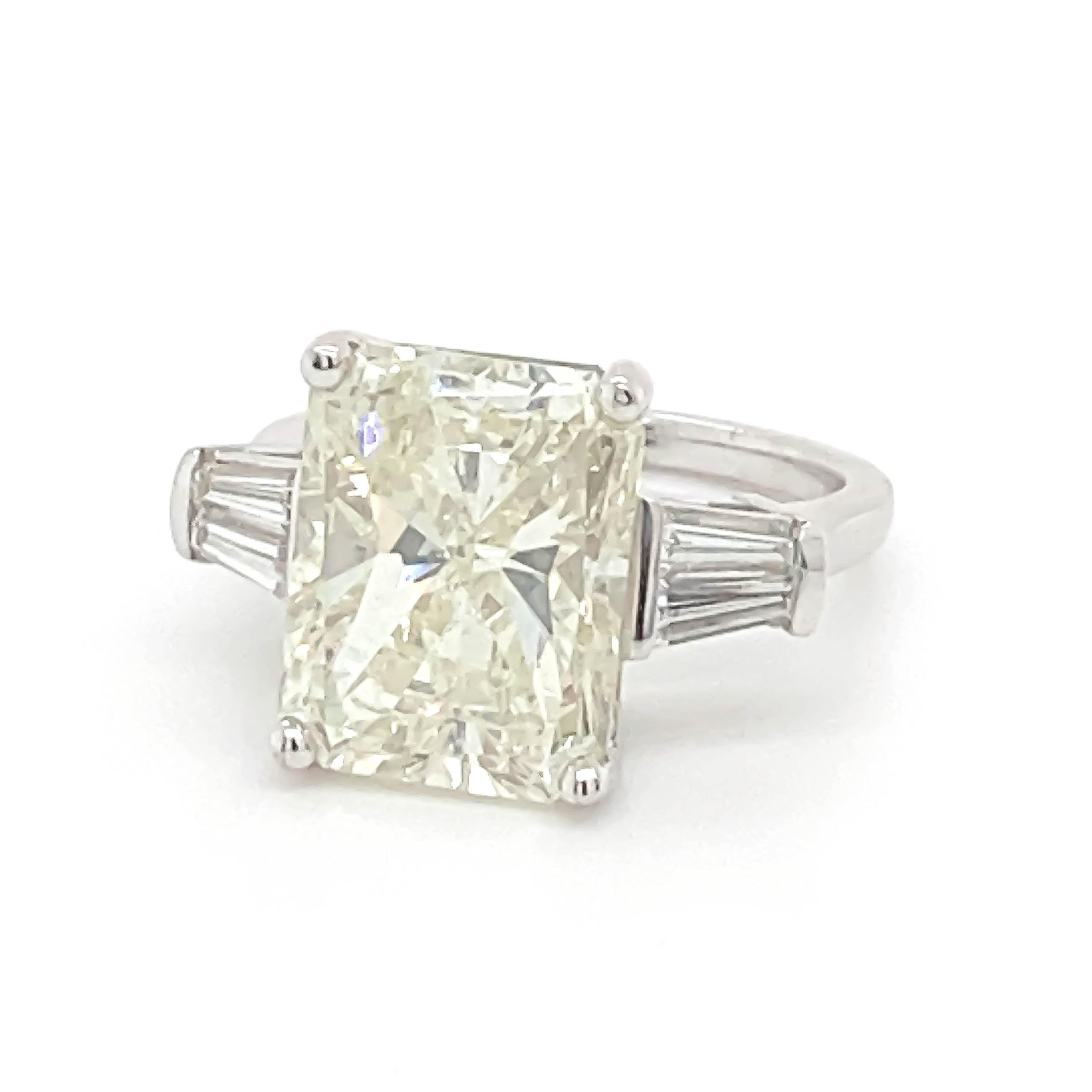 Emerald Cut 8.27 Carat Diamond Ring