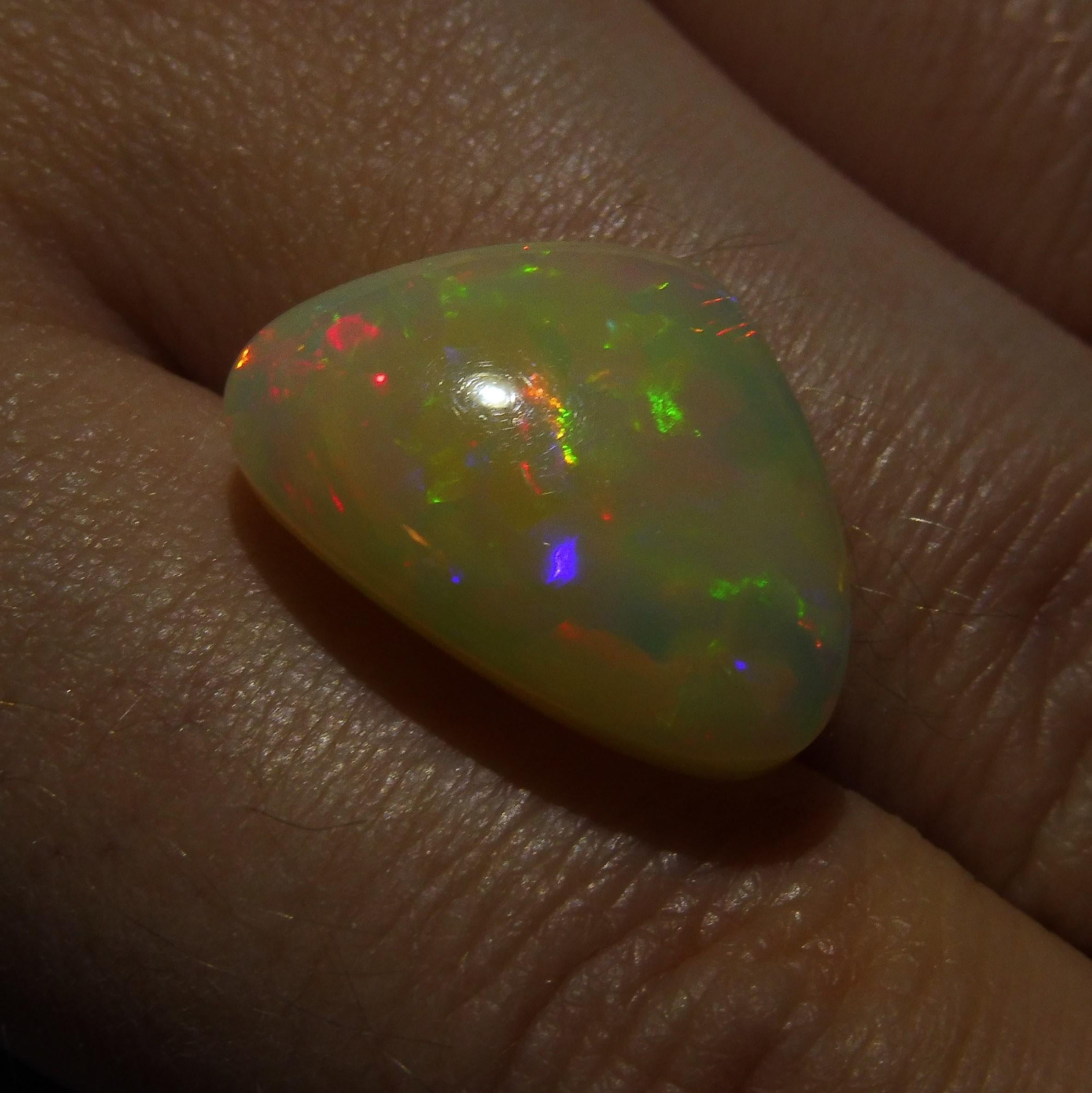 8.29 ct Pear Cabochon  Opal For Sale 5