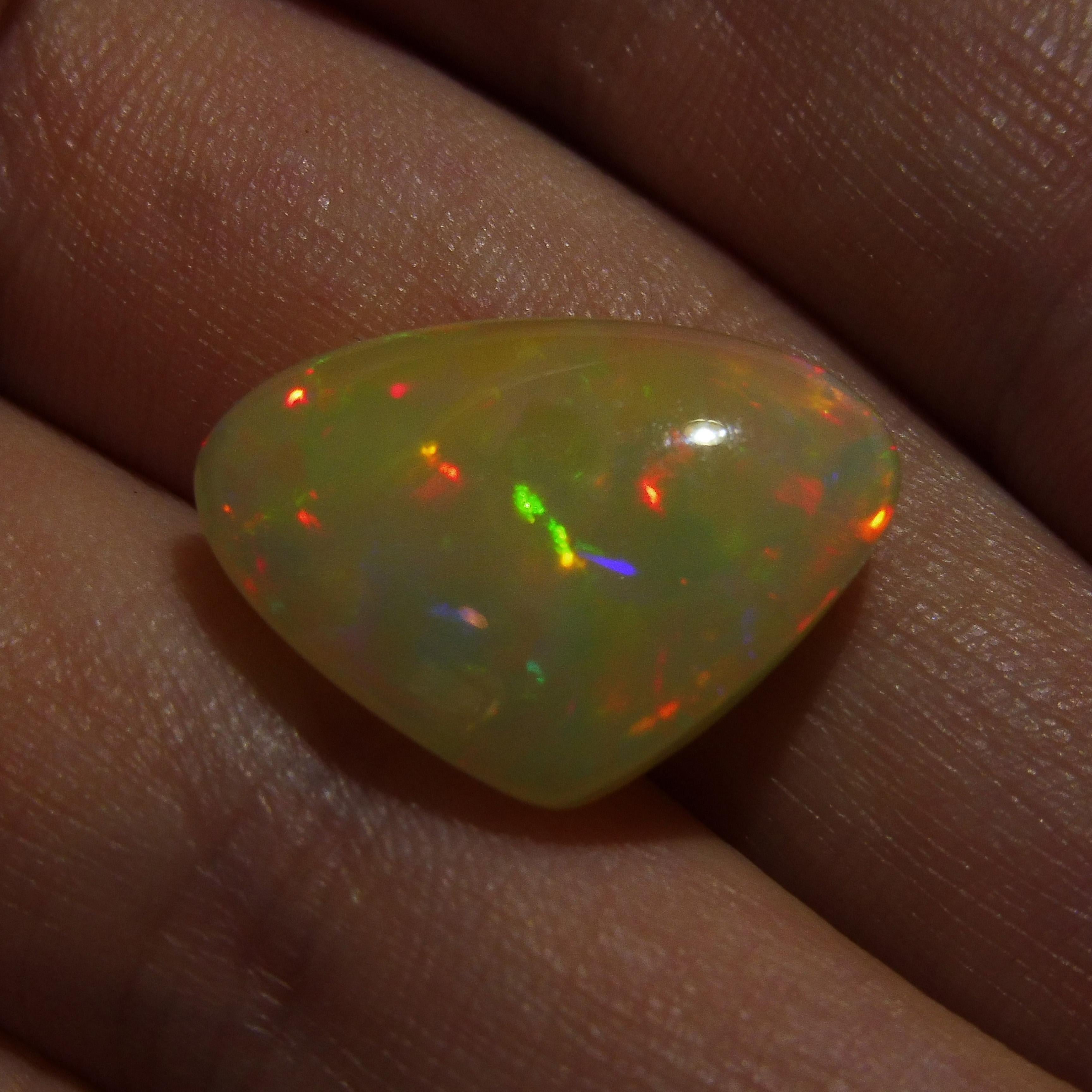 8.29 ct Pear Cabochon  Opal For Sale 10