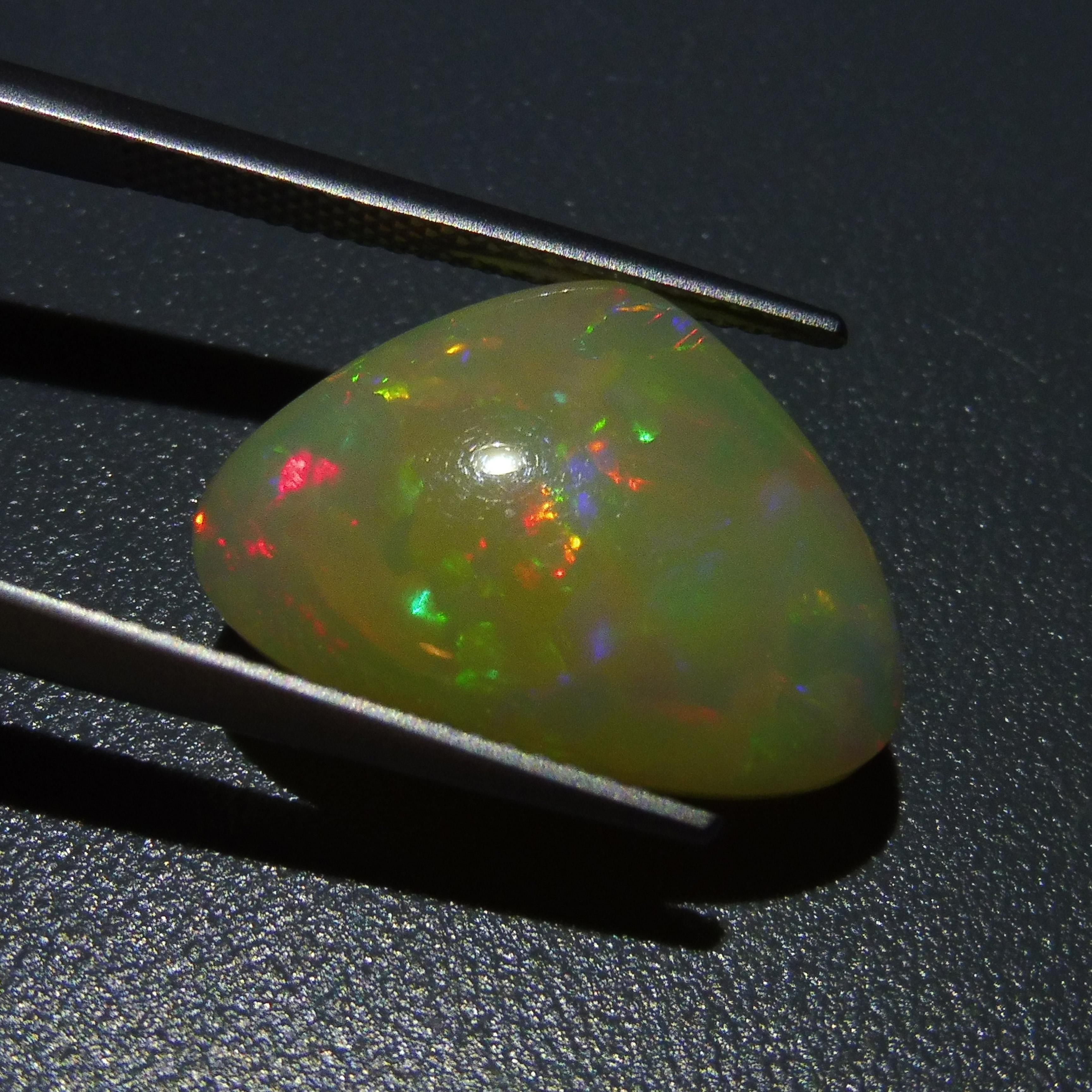 Women's or Men's 8.29 ct Pear Cabochon  Opal For Sale