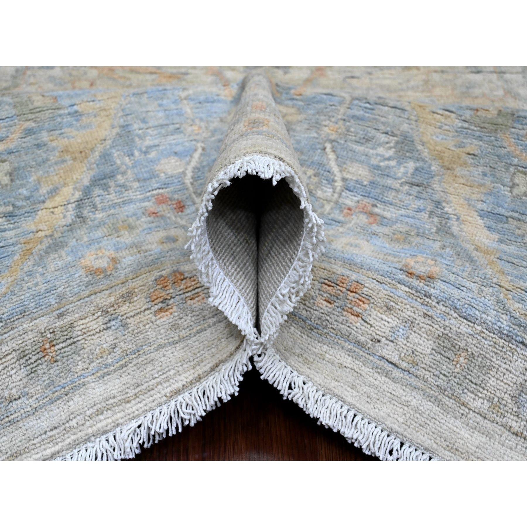 Annodato a mano Tappeto in lana annodato a mano 8'2 