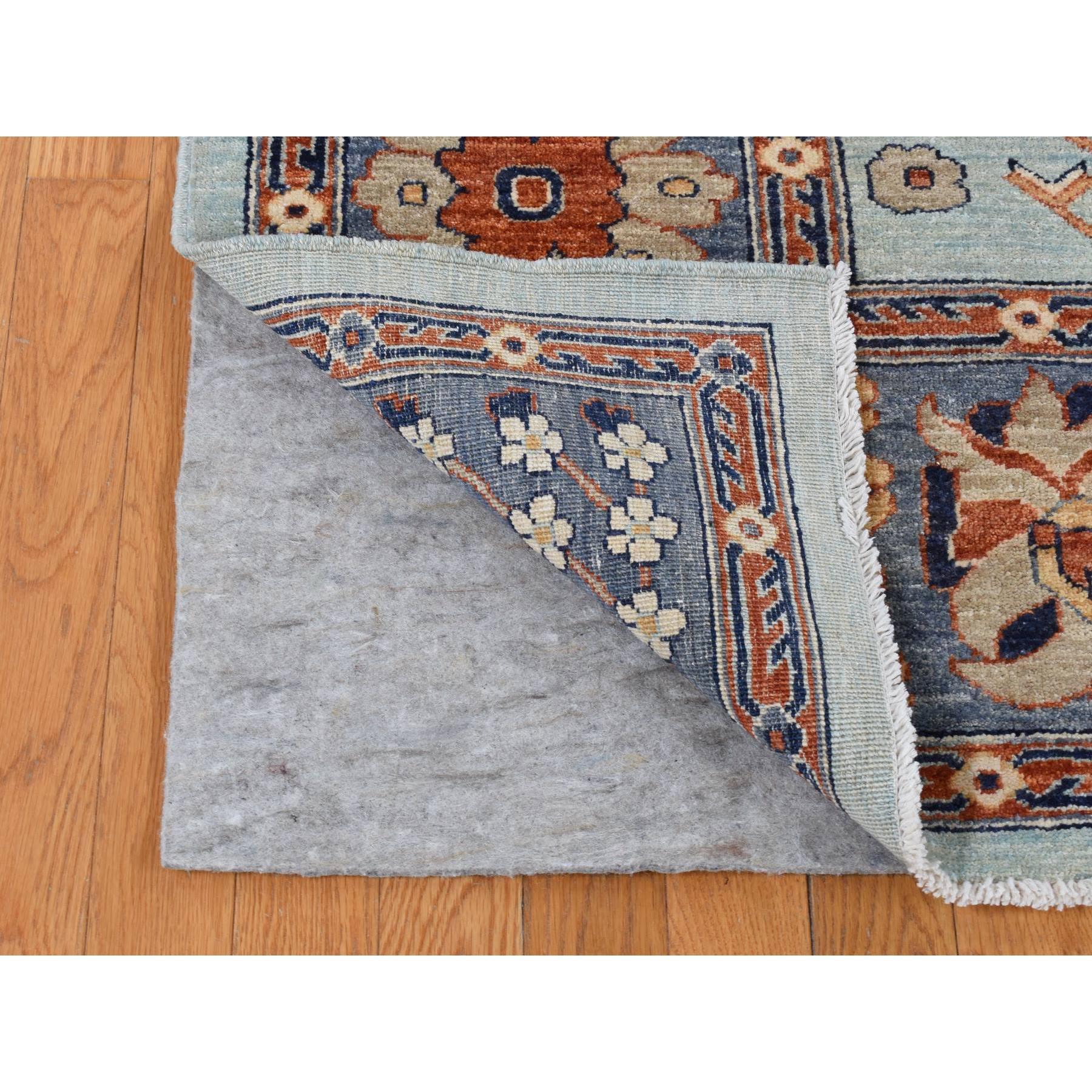 8'2''x10' Grauer Peshawar mit antikem Sultanabad Rugs Design Handgeknüpfter Teppich (Afghanisch) im Angebot