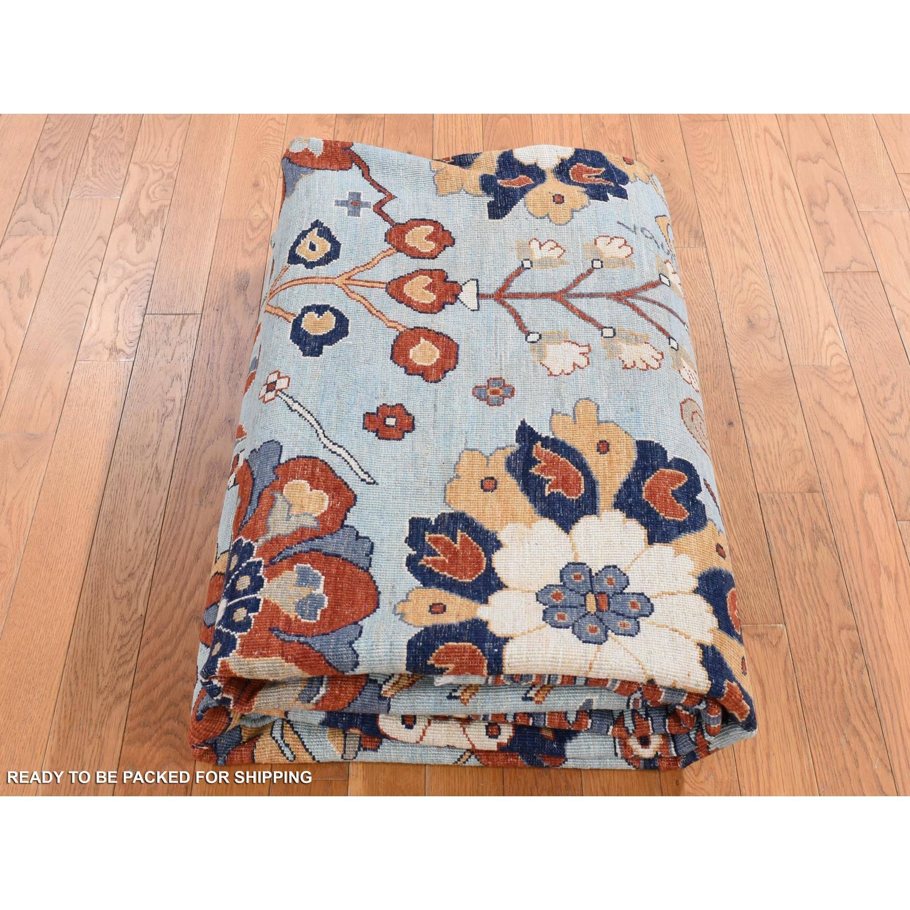 8'2''x10' Grauer Peshawar mit antikem Sultanabad Rugs Design Handgeknüpfter Teppich im Angebot 1