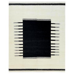 8'2 "x10' Handgewebter Avant-Garde Design Flachgewebe Kilim Handspun Wool Rug