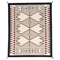 8'2"x10'2" Brown Flat Weave Southwest Geometric Design Hand Woven Pure Wool Rug