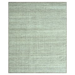 8'2"x10'3" Brown Oxidized and Distressed Grass Design Hand Knotted Pure Wool Rug