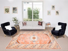 8.2x9.8 Ft Modern Turkish Konya Rug, 100% Wool, Natural Dyes, Geometric Design