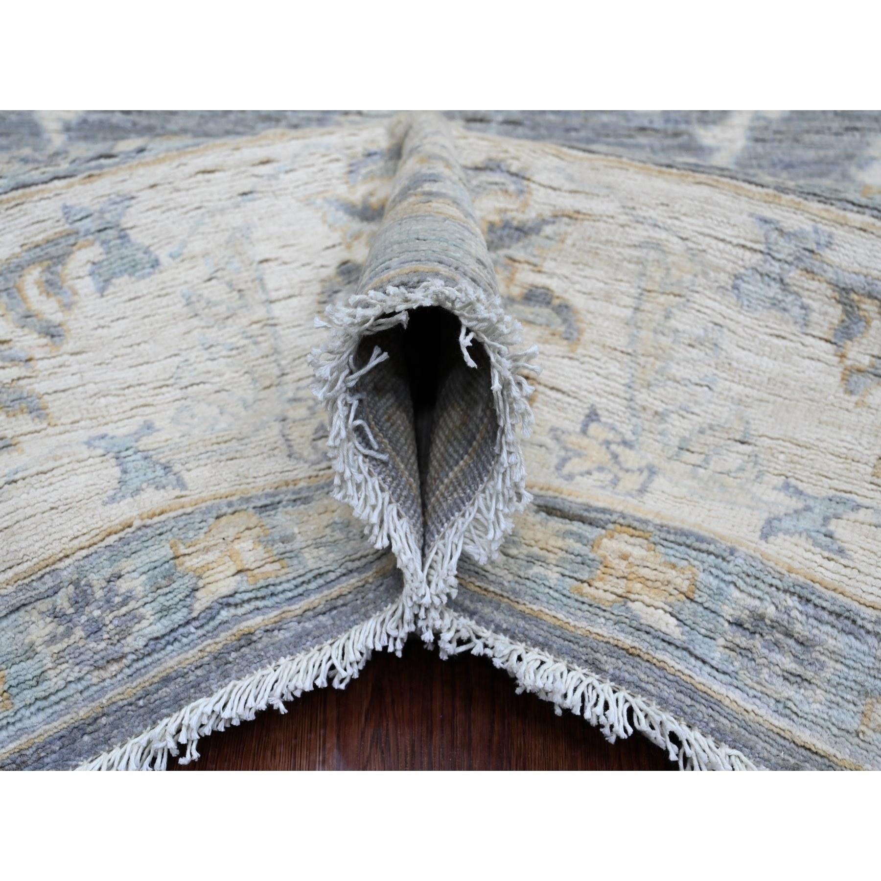 Annodato a mano Tappeto orientale Peshawar Ziegler Mahal Design annodato a mano in pura lana 8'2 