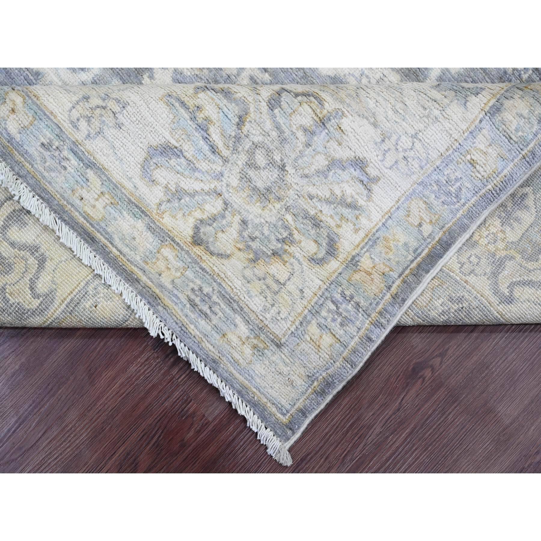 Tappeto orientale Peshawar Ziegler Mahal Design annodato a mano in pura lana 8'2 