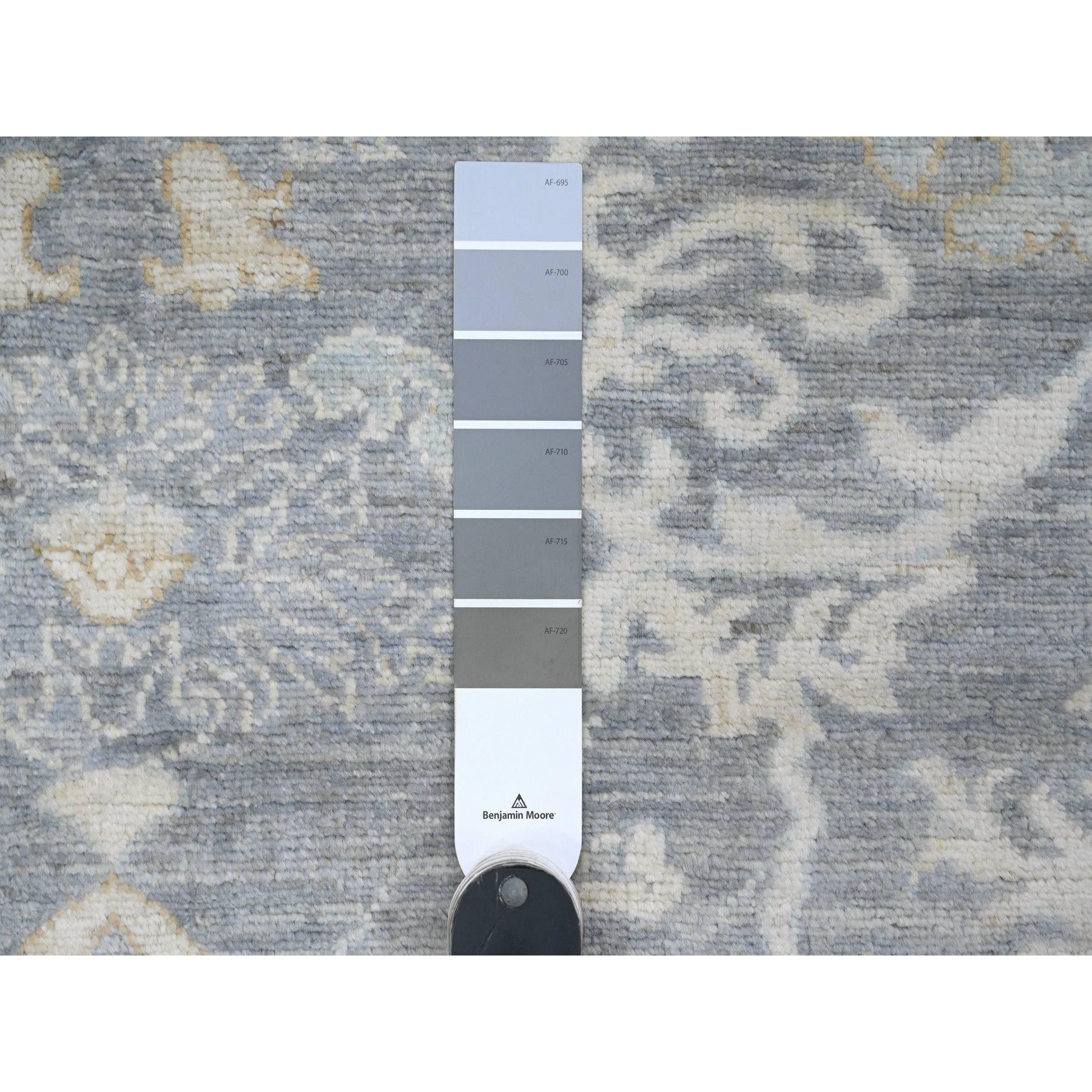 XXI secolo e contemporaneo Tappeto orientale Peshawar Ziegler Mahal Design annodato a mano in pura lana 8'2 