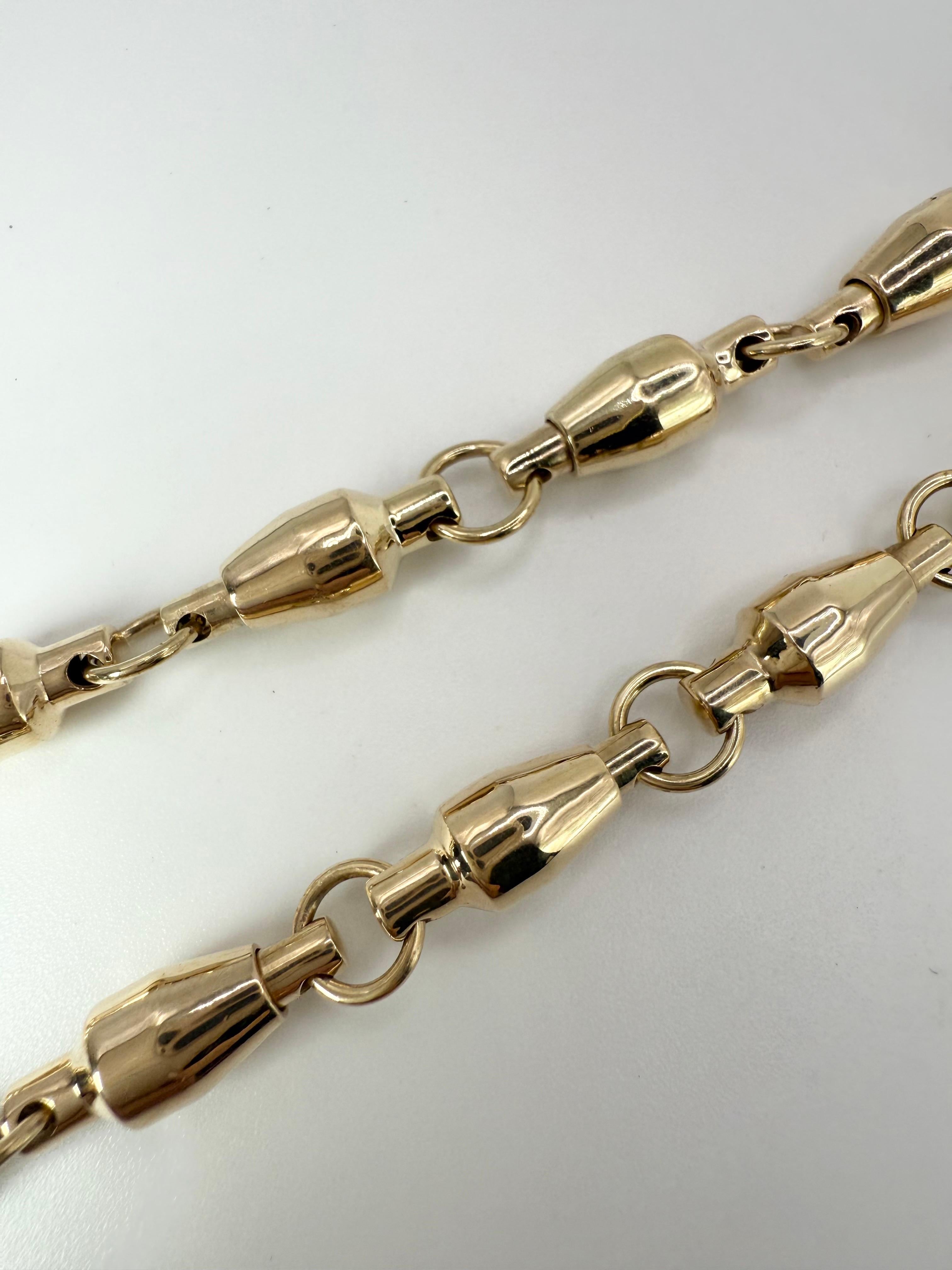 83 grams Custom GOLD chain 18KT yellow gold UNISEX In New Condition For Sale In Jupiter, FL