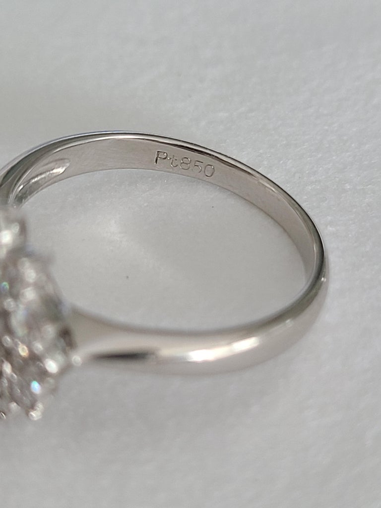 Pearl Ring Set in Platinum PT850 with Diamonds at 1stDibs | pt850 