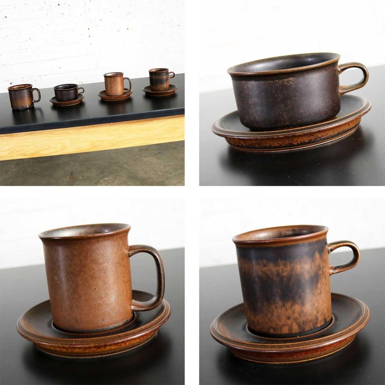 83 Pc Set Vintage Midcentury Ruska Stoneware By Ulla Procope For Arabia Finland At 1stdibs