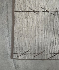 8’3” X 9’10” Vintage Moroccan Vine Motif Area Rug