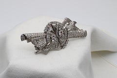 An Art Deco 8.30 Carat Platinum Double Brooch