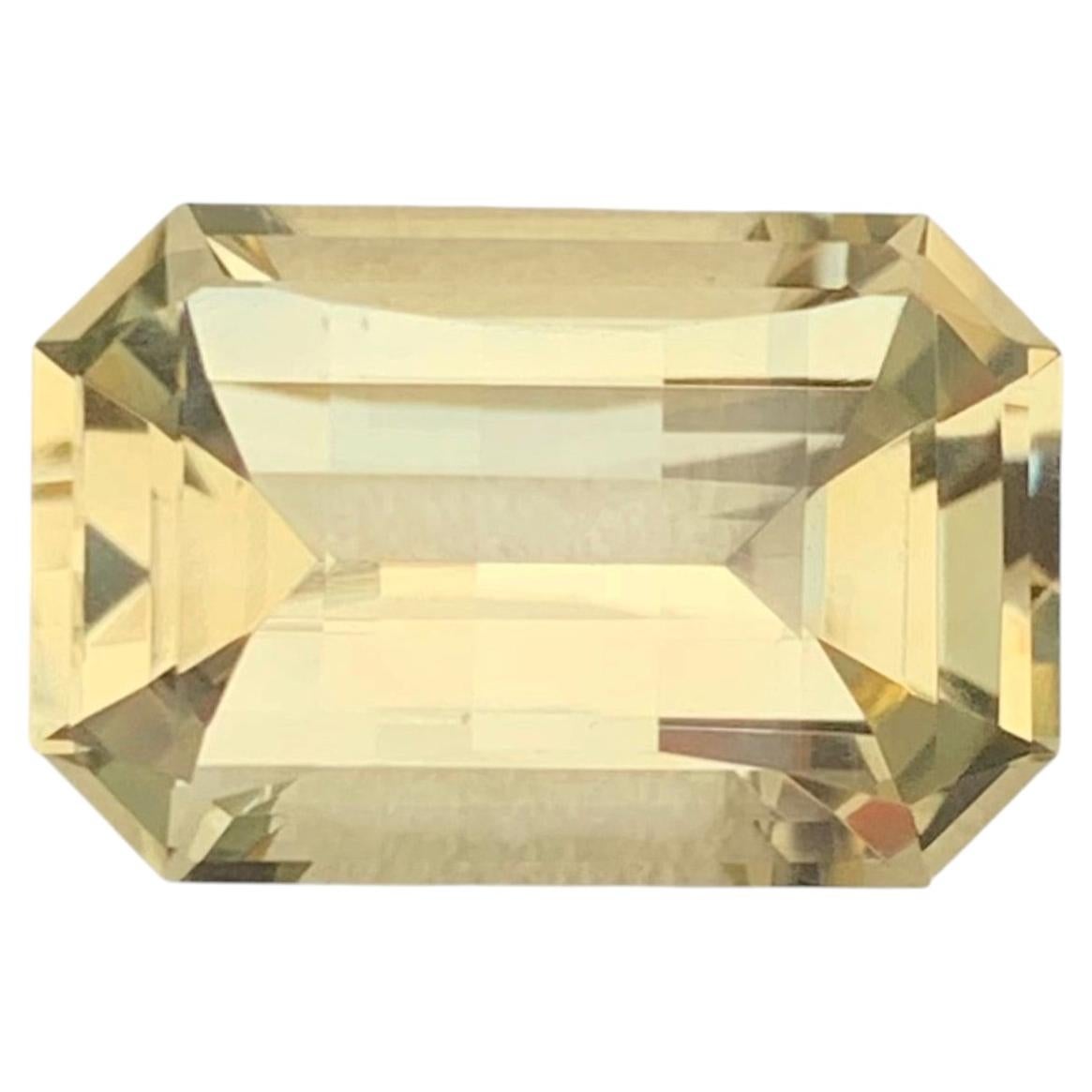 8.30 Carat Natural Loose Citrine Emerald Shape Gemstone