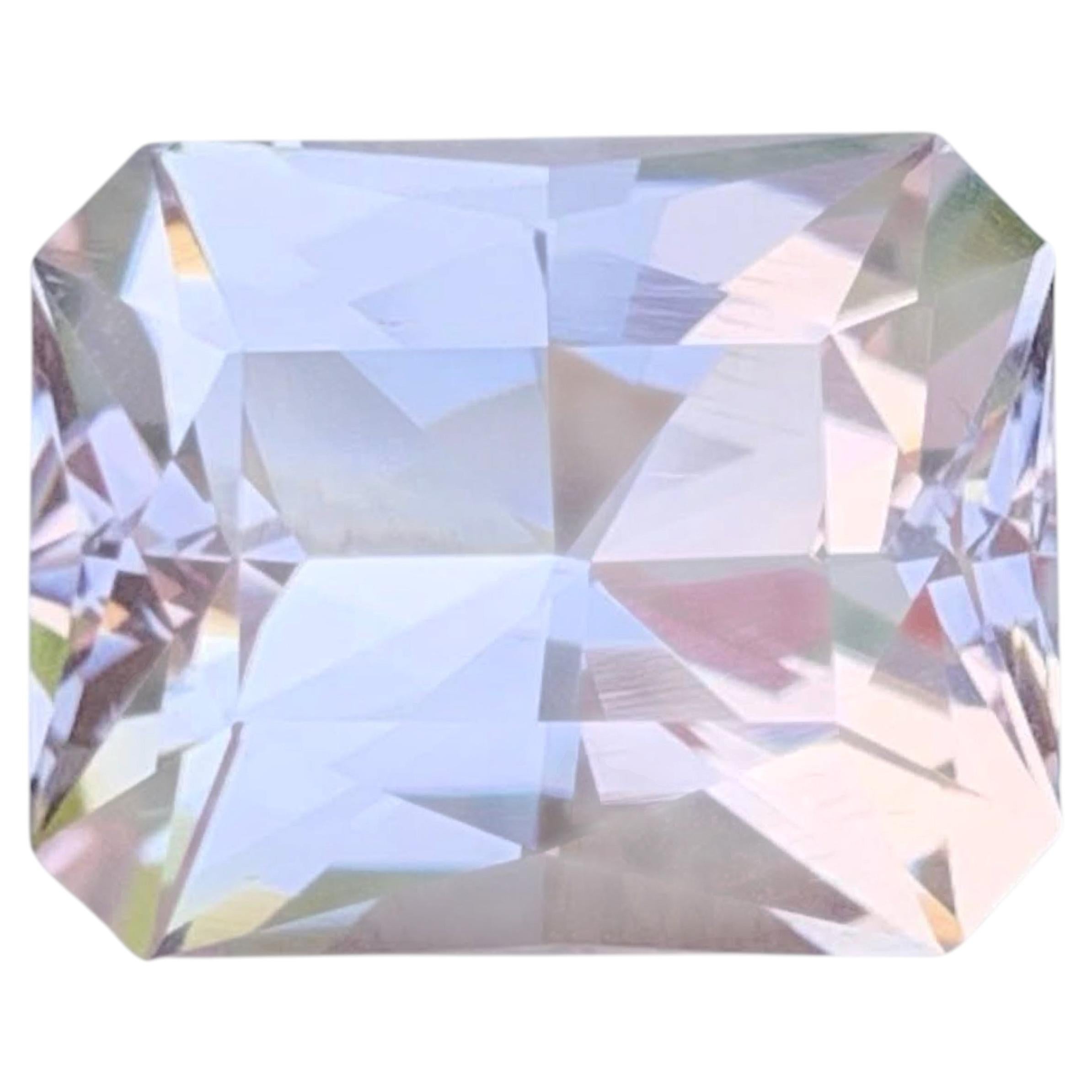 8.30 Carat Natural Loose Light Pink Morganite Fancy Custom Cut Afghan Gemstone For Sale
