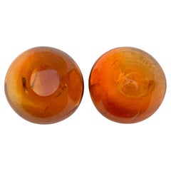 8,30 Quilates Natural Cabujón Suelto de Citrino de Madeira Pareja de Piedras Preciosas